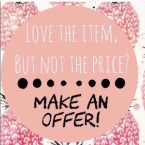 Love my items but not the price? Make an offer🥰
